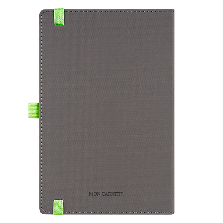 Ежедневник Alfa Note Pasu А5, серый/салатовый,  недатированный, в твердой обложке