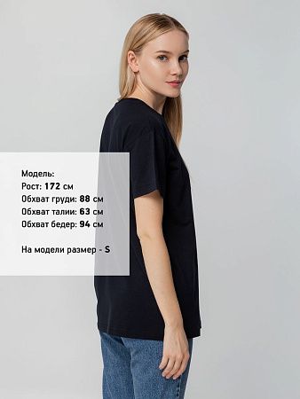 Футболка унисекс T-bolka 140, темно-синяя, размер M