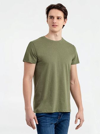 Футболка мужская Regent Fit 150, меланж хаки, размер M