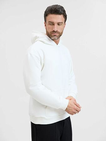 Худи унисекс оверсайз Songo, молочно-белое, размер 3XL/4XL