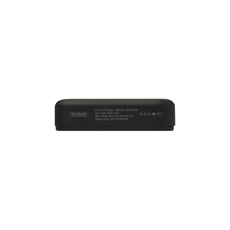 Внешний аккумулятор Юнион PD (Union PD) 10000mAh с функцией беспроводной зарядки 15W, черный