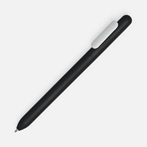 Ручка шариковая Swiper Soft Touch, черная с белым