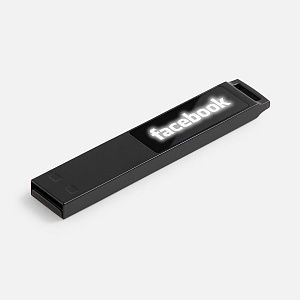 Флешка markBright Black с белой подсветкой, 32 Гб