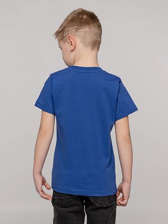 Футболка детская T-Bolka Kids, ярко-синяя, размер 10 лет (130-140 см)