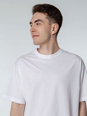 Футболка оверсайз мужская Boxy Men, белая, размер L