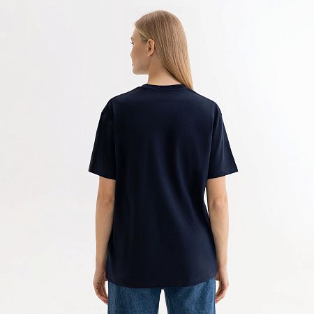 Футболка унисекс Крис (Kris), 150 гр., темно-синяя, размер XXXL