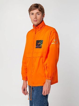 Ветровка из нейлона Surf 210, оранжевая, размер XXL
