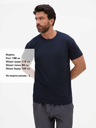 Футболка унисекс Regent 150, темно-синяя (navy), размер XXL