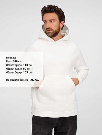 Худи унисекс оверсайз Easy Street, молочно-белое, размер XL/2XL