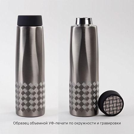 Термос "Calypso" 500 мл, стальной корпус, крышка в покрытии soft touch, коробка