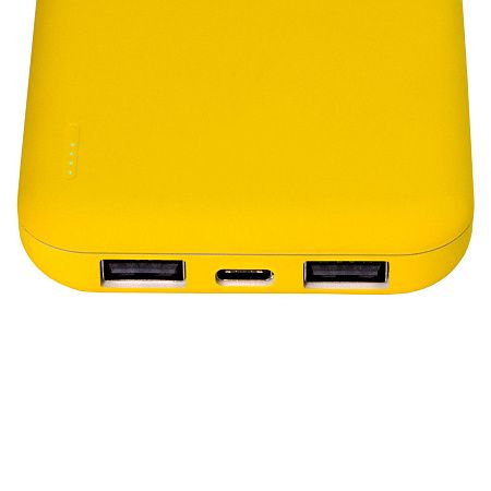 Внешний аккумулятор с подсветкой Люче (Luce) Lemoni 10000 mAh, желтый