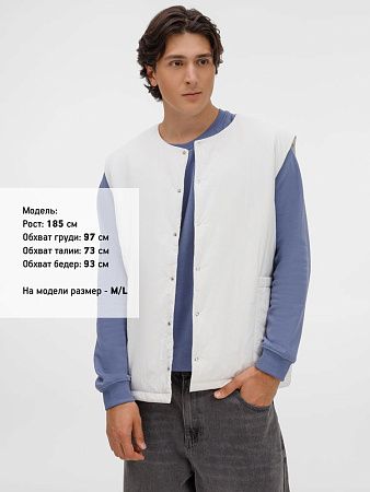 Жилет унисекс Veter, молочно-белый, размер XS/S