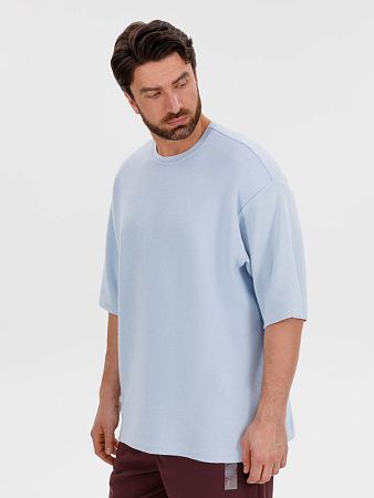 Джемпер с коротким рукавом Siluetti Volumica, светло-голубой, размер XL/2XL