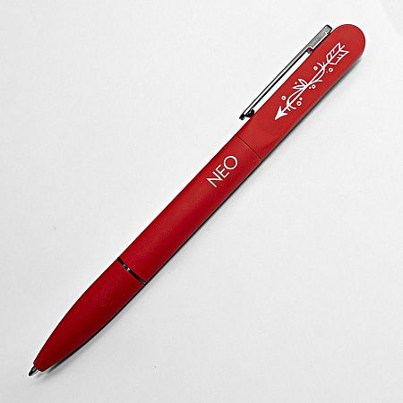 Ручка шариковая NEO с подсветкой после гравировки, soft touch