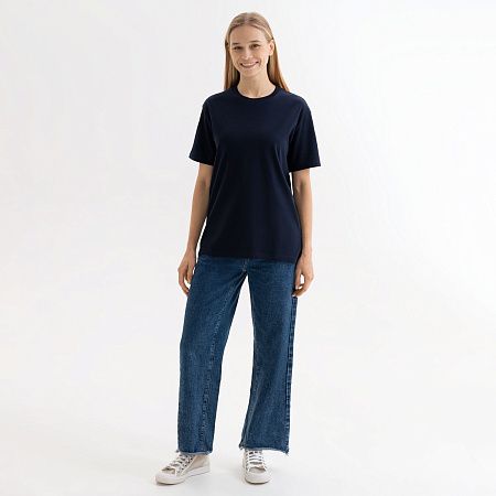 Футболка унисекс Крис (Kris), 150 гр., темно-синяя, размер XXXL