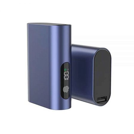 Внешний аккумулятор в металлическом корпусе Wōdan, сенсорный, 10000mAh, черный