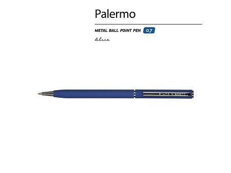 Ручка металлическая шариковая «Palermo», софт-тач