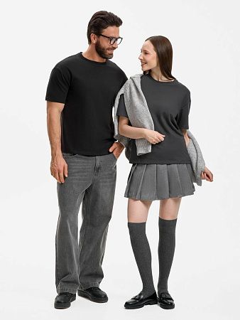 Футболка унисекс Durington, темно-серая (графит), размер XL/2XL