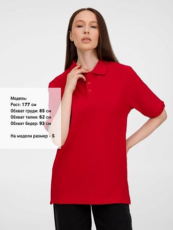 Рубашка поло унисекс Upswing, красная, размер M