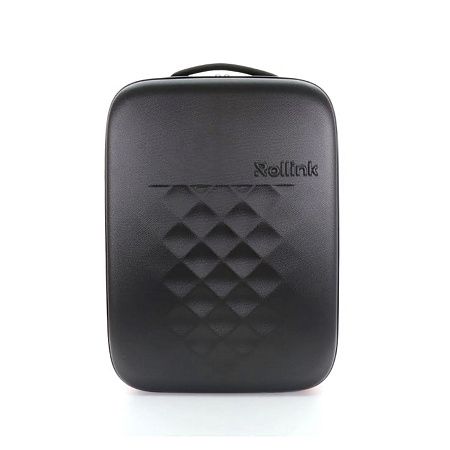Чемодан складной Rollink Earth 55x40x20 см, 2 колеса, черный/оранжевый