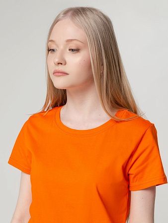 Футболка женская T-bolka Lady, оранжевая, размер XL v2