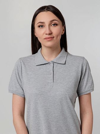 Рубашка поло женская Virma Stretch Lady, серый меланж, размер S