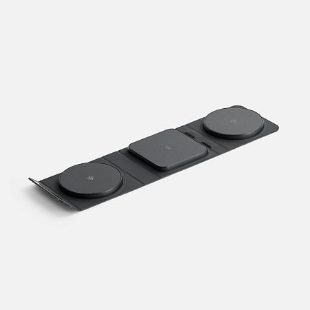 Складная станция беспроводной зарядки triFlex Light, черная