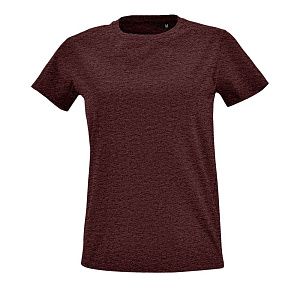 Футболка женская Imperial Fit Women, черный меланж под нанесение