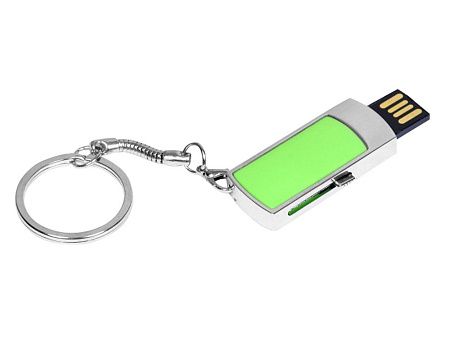 USB 2.0- флешка на 16 Гб с выдвижным механизмом и мини чипом
