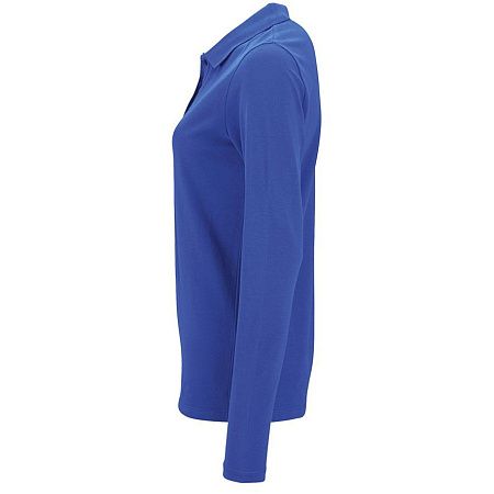 Рубашка поло женская с длинным рукавом Perfect LSL Women, ярко-синяя, размер XXL