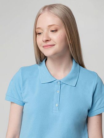 Рубашка поло женская Virma Lady, голубая, размер S