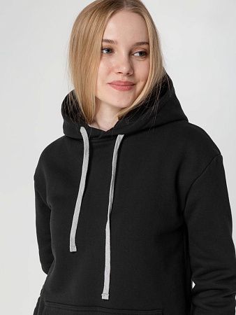 Толстовка с капюшоном Unit Kirenga Heavy, черная, размер 4XL