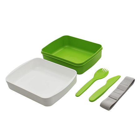 Ланч-бокс Lunch Green Line со столовыми приборами
