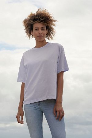 Футболка оверсайз женская Boxy Women, темно-синяя, размер XS