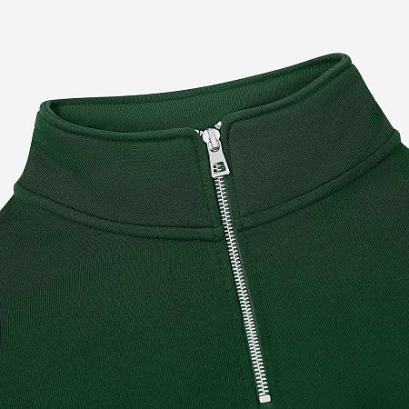 Толстовка на молнии унисекс Флоу (Flow), зеленая, размер 5XL/6XL