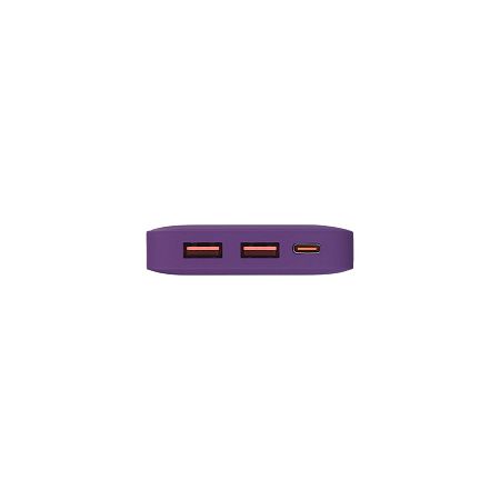 Внешний аккумулятор с подсветкой Анкор Плюс PD (Ancor PD Plus) 10000 mAh, фиолетовый