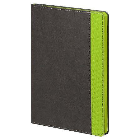 Ежедневник Flexy Viva Latte Daphne Color A5, серый/салатовый, недатированный, в гибкой обложке