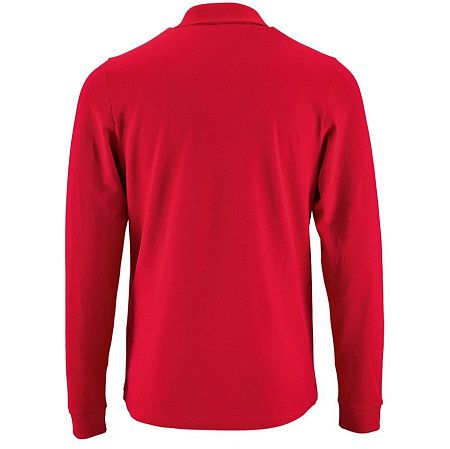 Рубашка поло мужская с длинным рукавом Perfect LSL Men, красная, размер L