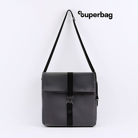 Шоппер Superbag Companion, с тремя отделениями, боковым креплением (карабин) и карманом
