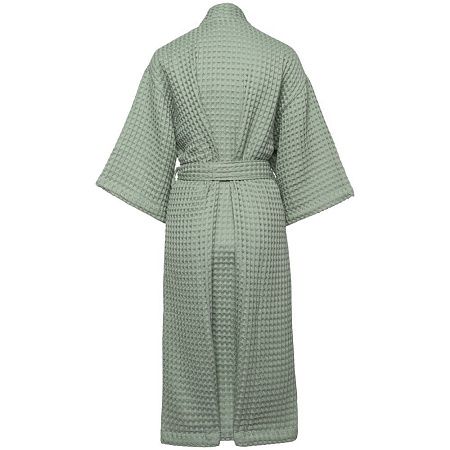 Халат вафельный женский Boho Kimono, зеленая мята, размер M