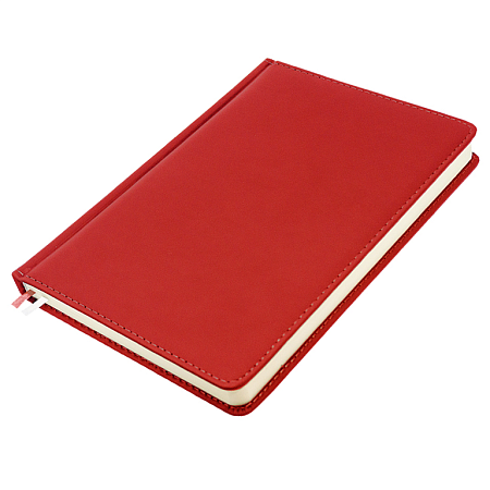 Ежедневник Classic Soft А5, красный, недатированный, в твердой обложке