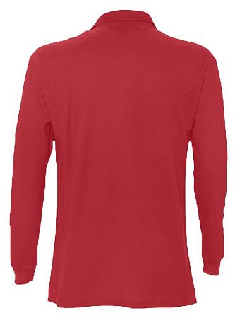 Рубашка поло мужская с длинным рукавом Star 170, красная, размер L