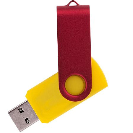 Флешка TWIST COLOR MIX Желтая с красным 4016.04.03.8ГБ