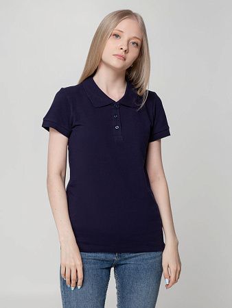 Рубашка поло женская Virma Lady, темно-синяя, размер M