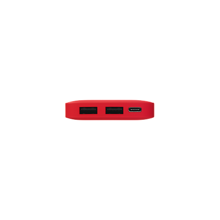 Внешний аккумулятор с подсветкой Анкор (Ancor) 5000 mAh, красный