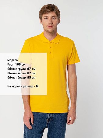 Рубашка поло мужская Summer 170, желтая, размер XXL