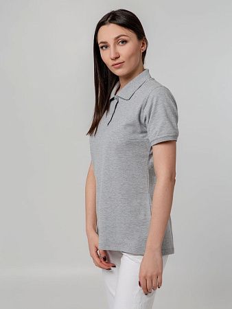 Рубашка поло женская Virma Stretch Lady, серый меланж, размер S