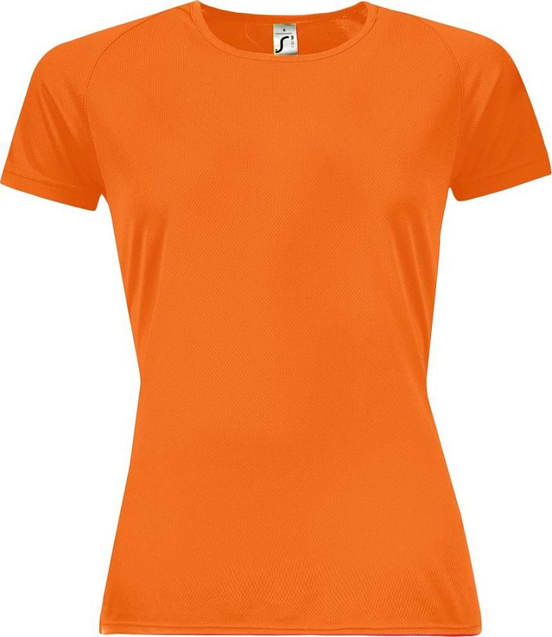 Футболка женская Sporty Women 140, зеленое яблоко под нанесение