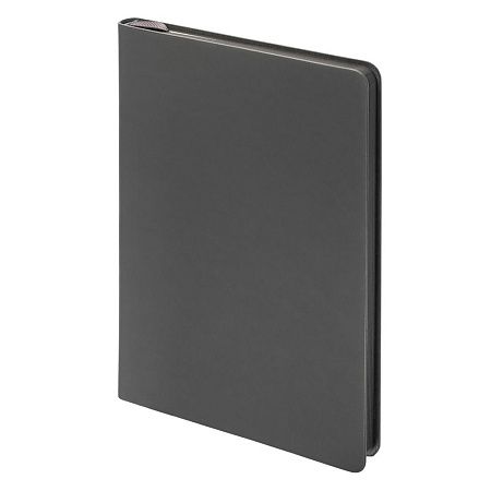 Ежедневник Flexy Soft А5, темно-серый, недатированный, в гибкой обложке