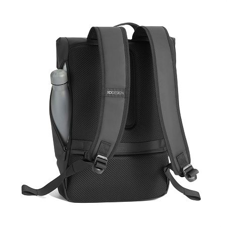 Антикражный водонепроницаемый рюкзак Urban Flap-Top, черный